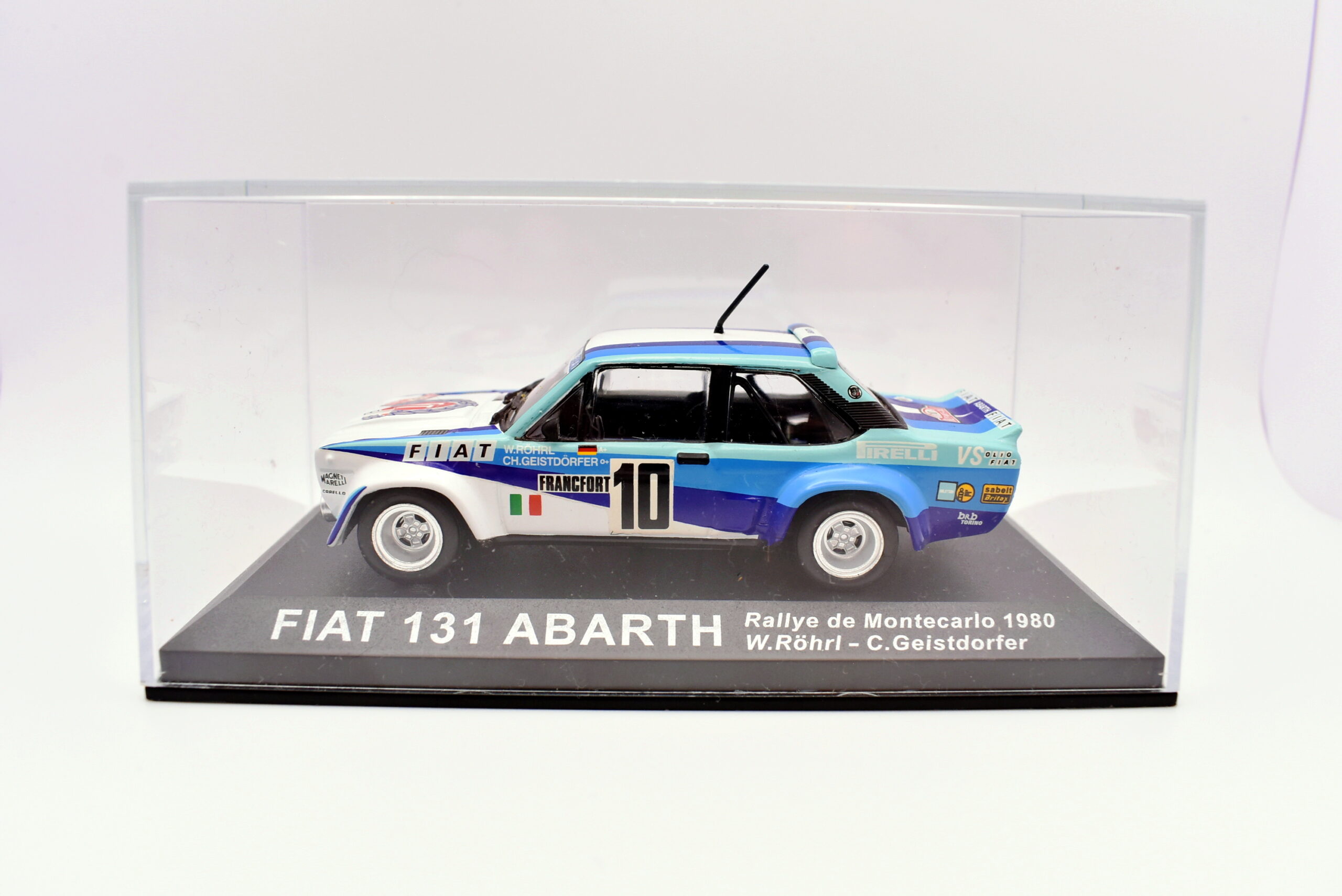 Modellino auto rally scala 1:43 Fiat 131 Abarth diecast modellismo statico - Image 4