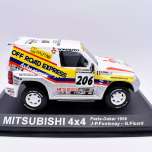 Modellino auto rally scala 1:43 Mitsubishi 4x4 diecast modellismo statico