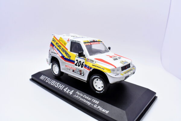 Modellino auto rally scala 1:43 Mitsubishi 4x4 diecast modellismo statico - Image 3