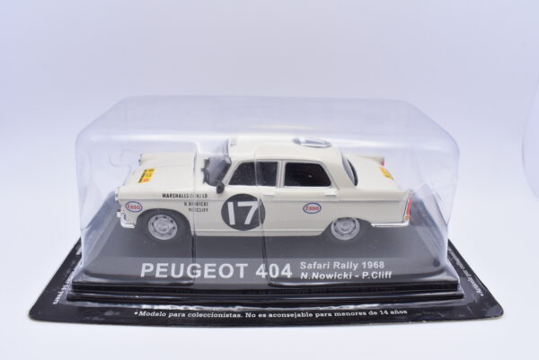 Modellino auto rally scala 1:43 Peugeot 404 diecast modellismo statico