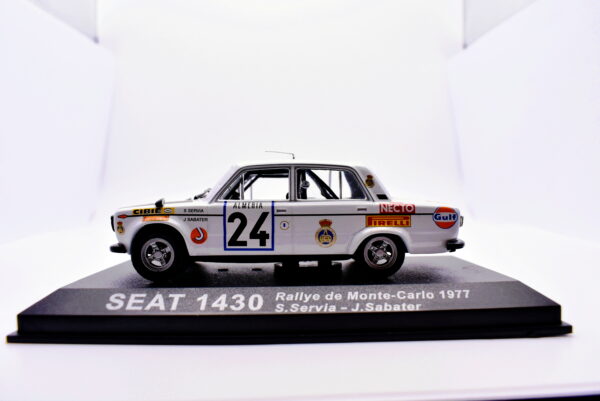 Modellino auto rally scala 1:43 Seat 1430 diecast modellismo statico