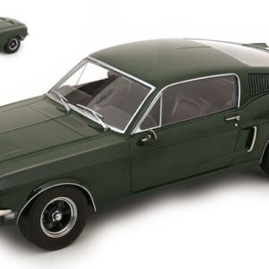 Modellino auto scala 1:18 FORD MUSTANG GT FASTBACK BULLIT 1968  GREEN modellismo statico