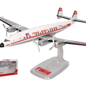 Modellino aereo di linea Herpa LOCKHEED L-1049G SUPER COSTELLATION TWA 1:125 modellismo collezione