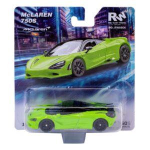 Modellino auto scala 1:64 MC LAREN 750S GREEN modellismo statico collezione