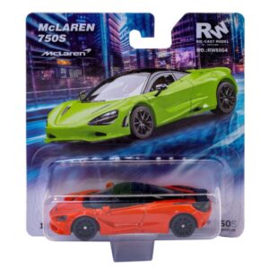 Modellino auto scala 1:64 MC LAREN 750S ORANGE modellismo statico collezione