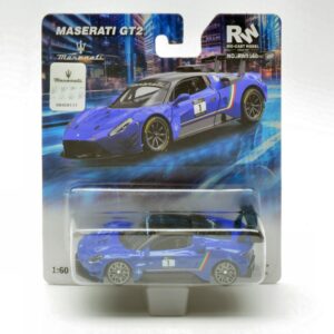 Modellino auto scala 1:64 MASERATI GT2 BLUE modellismo statico collezione