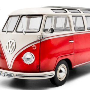 Modellino auto scala 1:18 VOLKSWAGEN T1 SAMBA MINIBUS diecast modellismo statico
