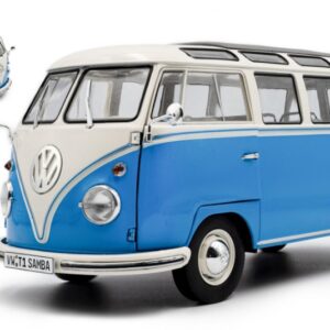 Modellino auto 1:18 VOLKSWAGEN T1 SAMBA MINI BUS 1962 diecast modellismo statico