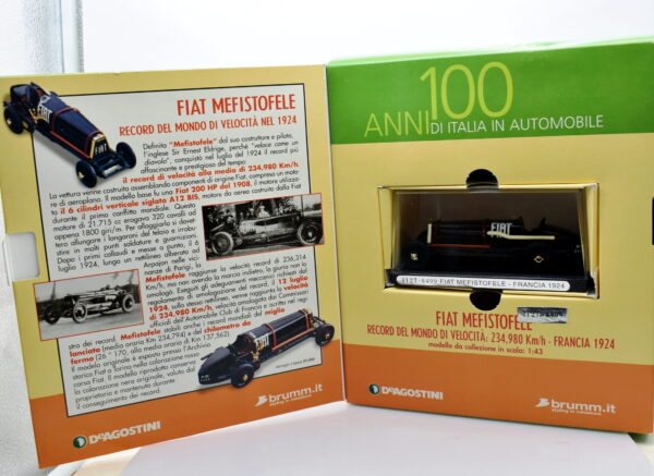 Modellino auto scala 1:43 Fiat Mefistofele Brumm diecast modellismo da collezione