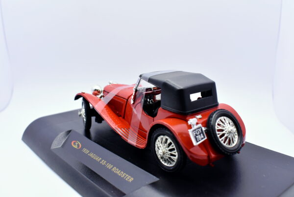 Modellino auto Jaguar SS 100 Roadster scala 1:32 diecast modellismo collezione epoca solido - Image 5
