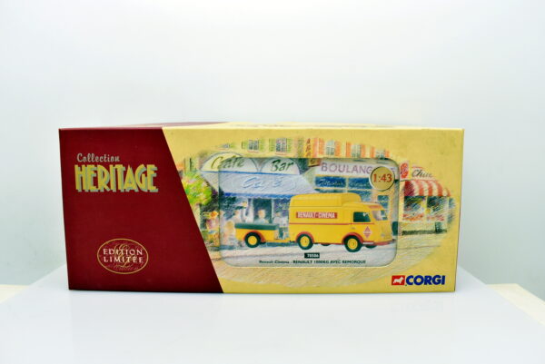 Modellino Camion scala 1:43 Renault cinema Renault 1000 kg avec remorque Corgi diecast modellismo da collezione - Image 2