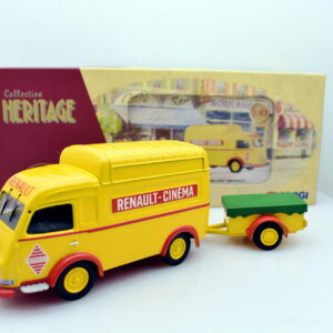 Modellino Camion scala 1:43 Renault cinema Renault 1000 kg avec remorque Corgi diecast modellismo da collezione