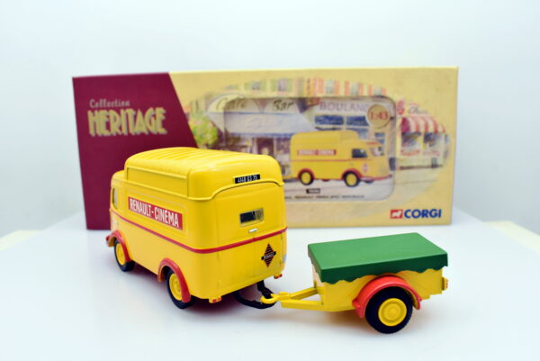 Modellino Camion scala 1:43 Renault cinema Renault 1000 kg avec remorque Corgi diecast modellismo da collezione - Image 5