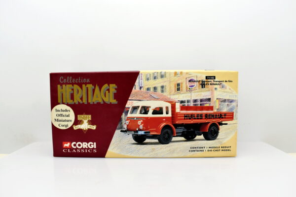 Modellino Camion scala 1:50 Renault fainèant, Transport de futs HUILES Renault Corgi diecast modellismo da collezione - Image 2