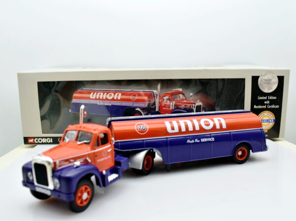 Modellino Camion scala 1:50 Mack B series union 76 tanker Corgi diecast modellismo da collezione