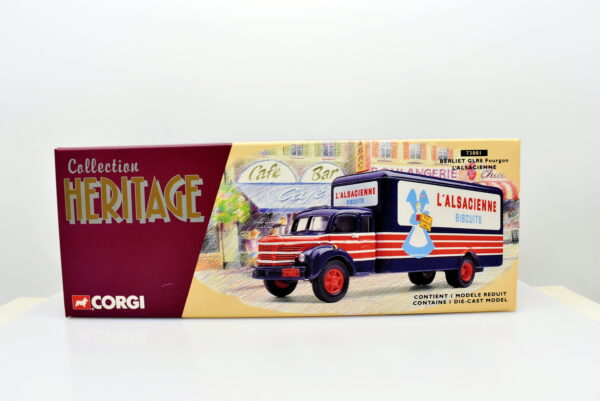 Modellino Camion scala 1:50 Berliet GLR8 Fourgon l'alsacienne Corgi diecast modellismo da collezione - Image 2