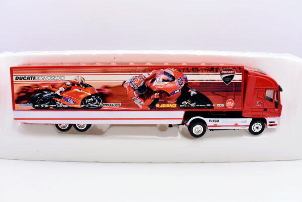modellino camion scala 1:87 Iveco Stralis DUCATI MOTO GP modellismo statico da collezione