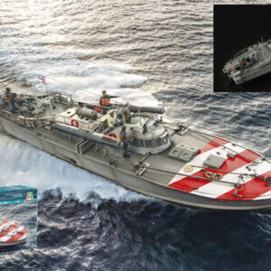 Modellino nave da montare model kit di montaggio Italeri  M.A.S. 568 4a SERIE WITH CREW AND ACCESSORIES KIT 1:35 modellismo