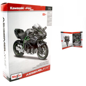 Modellino moto kit di montaggio KAWASAKI NINJA H2R BLACK 1:12 modellismo