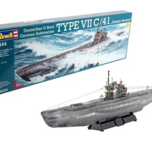 Modellino nave da montare model kit di montaggio Revell  U-BOAT GERMAN SUBMARINE TYPE VII C41 KIT 1:144 modellismo