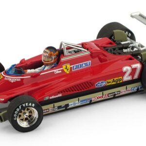 Modellino auto formula 1 F1 1:43 FERRARI 126 C2 VILLENEUVE 1982 LONG BEACH GP modellismo statico
