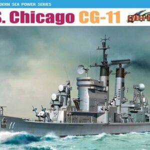 Modellino nave da montare model kit di montaggio Dragon  U.S.S. CHICAGO CG-11 KIT 1:700 modellismo