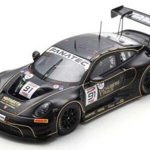 Modellino auto scala 1:43 Spark Model  PORSCHE 911 GT3 R N.91 24 H SPA 2024 BOHN-RENAUER-SCHURING-RENAUER racing modellismo