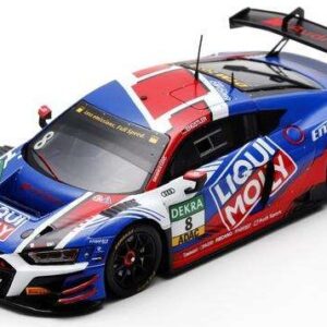 Modellino auto scala 1:43 Spark Model  AUDI R8 GT3 N.8 DTM 2023 LUCA ENGSTLER racing modellismo
