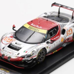 Modellino auto scala 1:43 Looksmart  FERRARI 296 GT3 N.54 LE MANS 2024 FLOHR-CASTELLACCI-RIGON racing modellismo