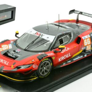 Modellino auto scala 1:43 Looksmart  FERRARI 296 GT3 N.66 LE MANS 2024 PETROBELLI-TEN VOORDE-YOLUC