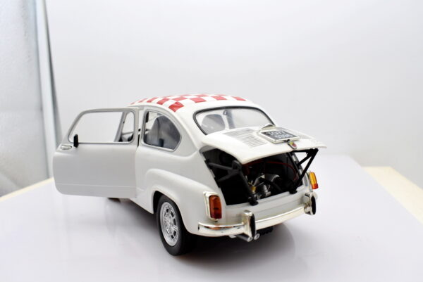 Modellino auto scala 1:18 FIAT 600 ABARTH 850 TC diecast modellismo da collezione - Image 6