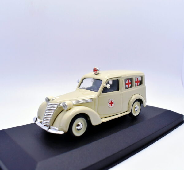 Modellino auto furgone scala 1:43 Fiat 1100 Croce rossa ambulanza Brumm diecast