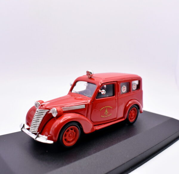 Modellino auto scala 1:43 Fiat 1100E Furgone Versione vigli del fuoco Brumm diecast modellismo statico