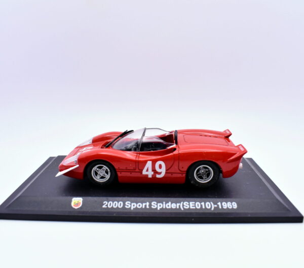 Modellino auto ABARTH 2000 SPORT SPIDER N.49 scala 1:43 diecast modellismo collezione ixo