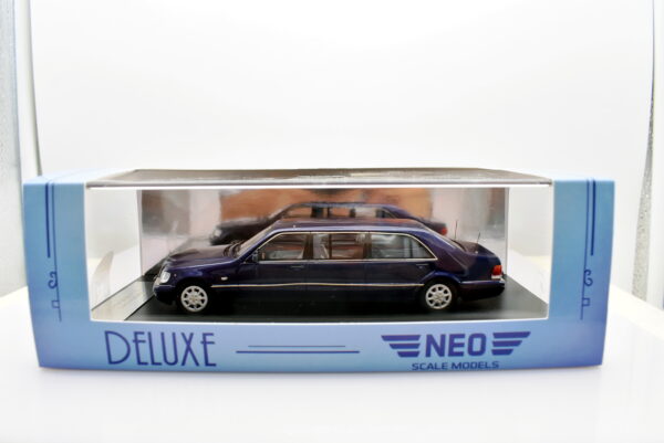 Modellino auto scala 1:43 mercedes benz W 140 S600L pullman NEO diecast modellismo statico - Image 2