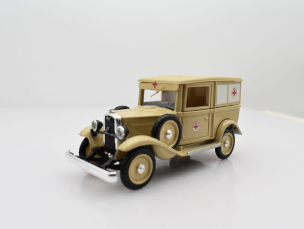 modellino auto fiat 508 balilla CROCE ROSSA ITALIANA veicoli d'epoca 1:43 rio