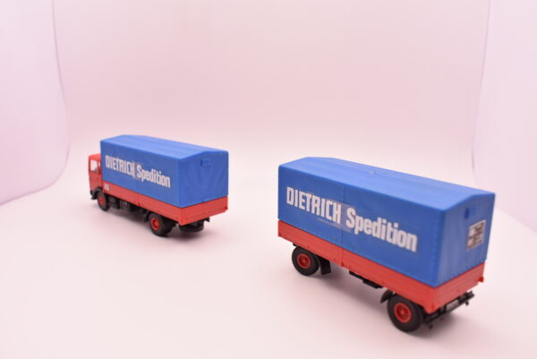modellino camion scala 1:87 Kibri H0. 10262 MAN treno rimorchio telone Dietrich spedizione modellismo da collezione - Image 4