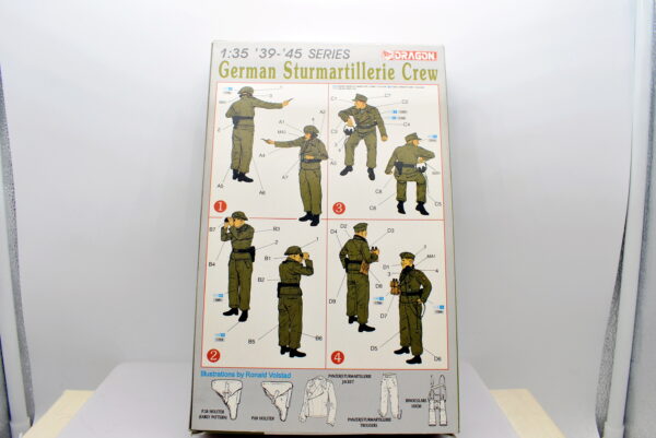 Modellino kit di montaggio soldati figure militari dragon german sturmartillerie crew scala 1:35 - Image 3