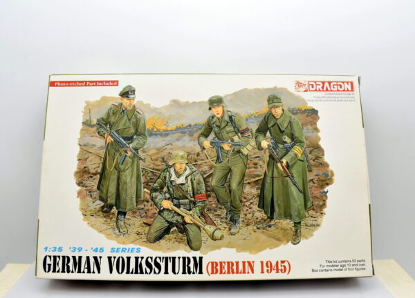 Modellino kit di montaggio soldati figure militari dragon german volkssturm berlin 1945 scala 1:35