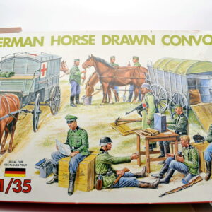 Modellino kit di montaggio soldati figure militari Esci ertl German horse drawn convoy 1:35