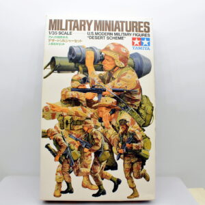 Modellino kit di montaggio soldati figure militari Tamiya military miniatures desert scheme scala 1:35