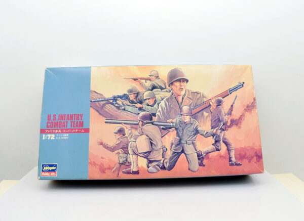 Modellino kit di montaggio soldati figure militari hasegawa U.S. infantry combat team 1:72