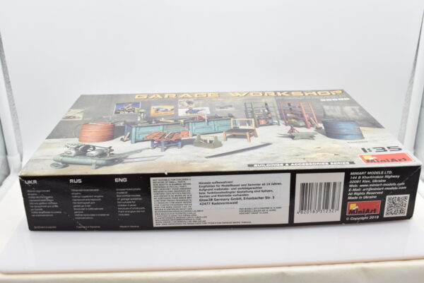 Modellino kit di montaggio diorami GARAGE WORKSHOP scala 1:35 modellismo - Image 3