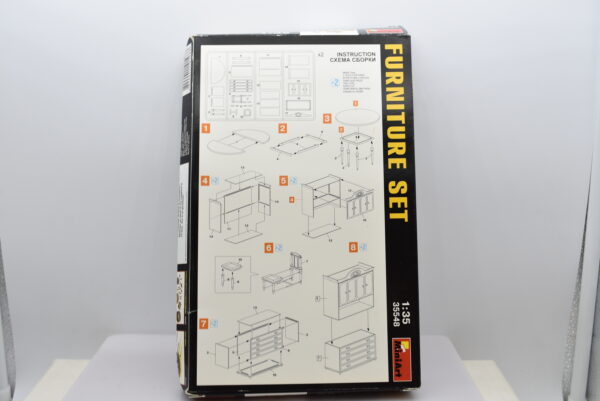 Modellino kit di montaggio diorami FURNITURE SET scala 1:35 modellismo - Image 2