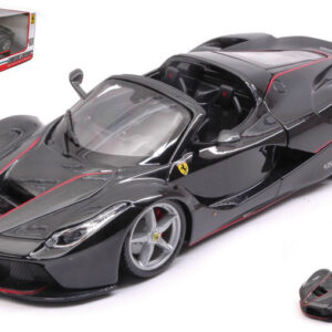 Modellino auto scala 1:24 Burago LA FERRARI APERTA BLACK diecast modellismo statico