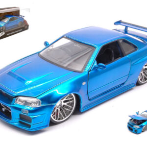 Modellino auto film movie BRIAN'S NISSAN SKYLINE GT-R 2002 FAST & FURIOUS 1:24