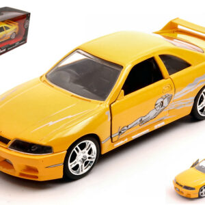 Modellino auto film movie NISSAN SKYLINE GT-R R33 FAST & FURIOUS 1:32 modellismo statico collezione