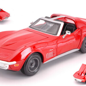 Modellino auto scala 1:24 CHEVROLET CORVETTE 1970 diecast modellismo statico