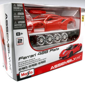 Modellino model kit Maisto FERRARI 488 PISTA scala 1:24 modellismo statico collezione