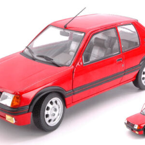 Modellino auto scala 1:18 Solido PEUGEOT 205 GTI 1.9 PHASE 1 RED diecast modellismo statico